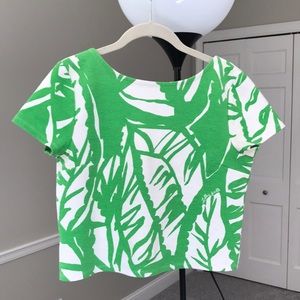 Green crop top by Lilly Pulitzer for Target